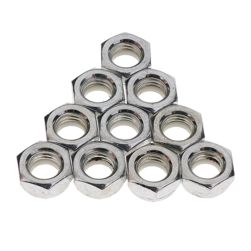 10pcs Skateboard Trucks Screw Nuts Mounting Axle Nuts Longboard Repair Gear