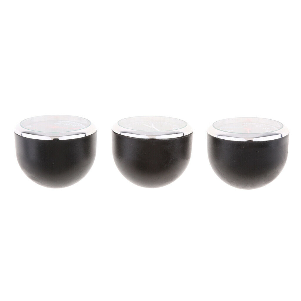 Car Thermometer Hygrometer Quartz Clock For Dashboard 3PCS/Set
