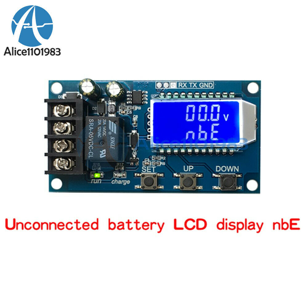 10A 6-60V Lithium Battery Charge NC Control LCD Display Module Protection Board