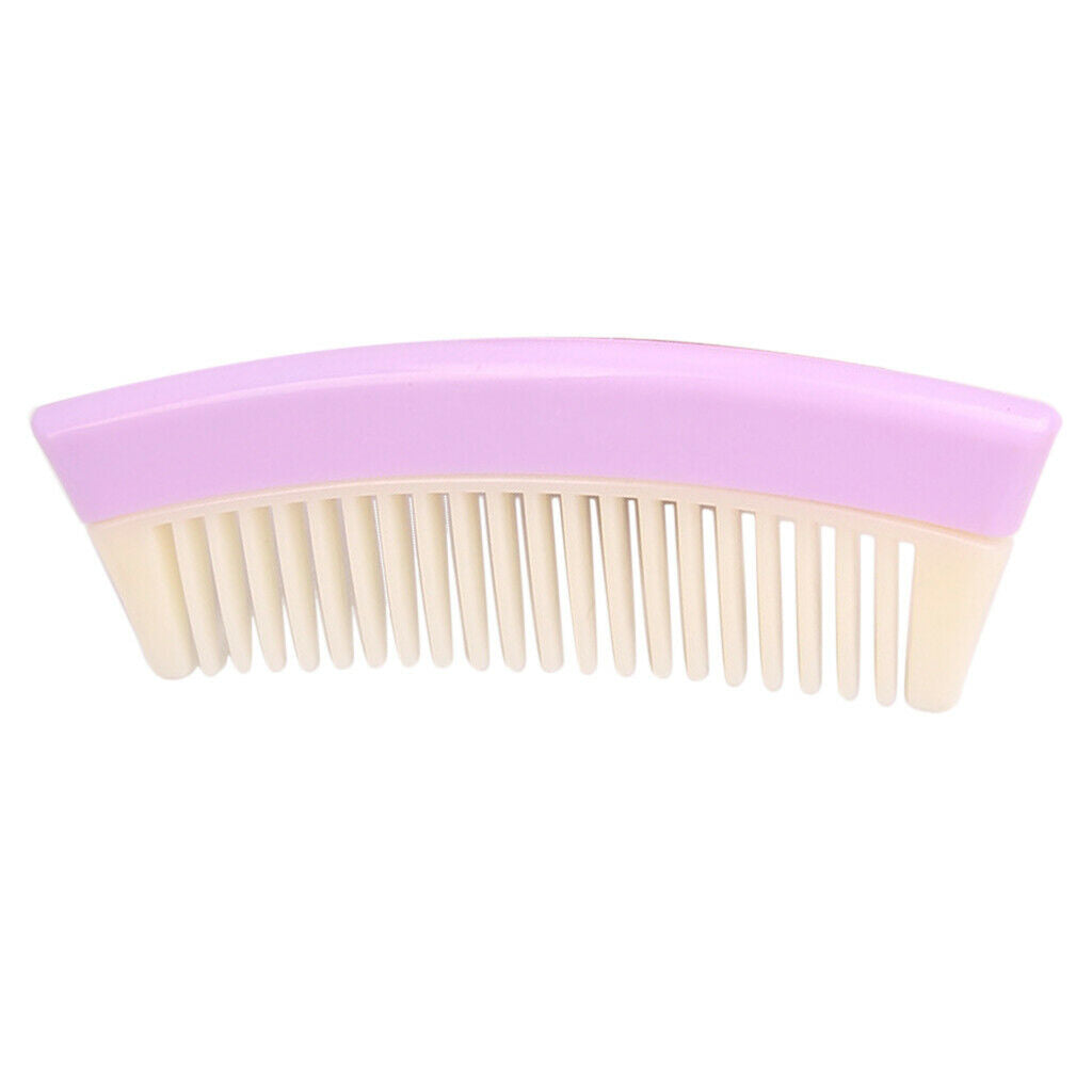 Plastic Portable Wide Tooth Detangling Hair Comb Anti-static for Women Purple