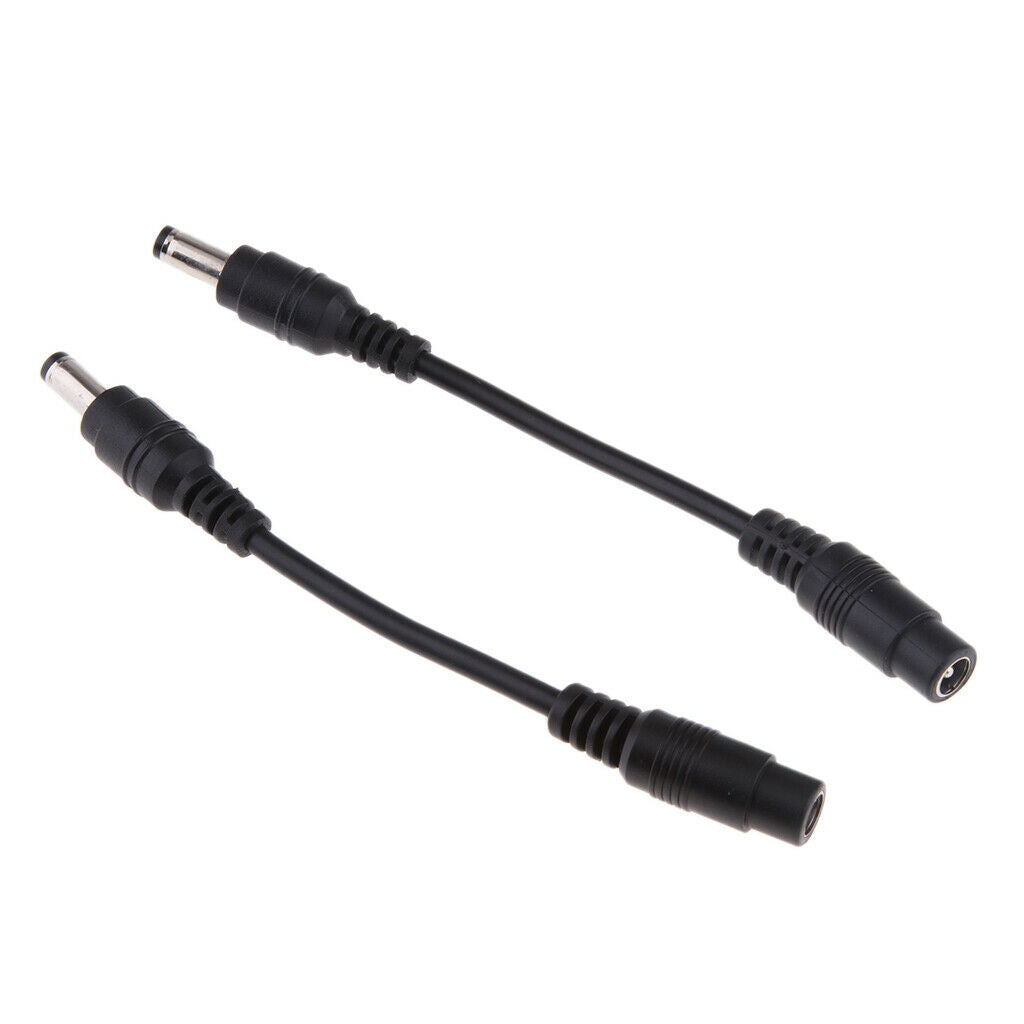 2Pc DC Power 5.5x2.1mm Female To 5.5mmx2.5mm Male Adapter Cable