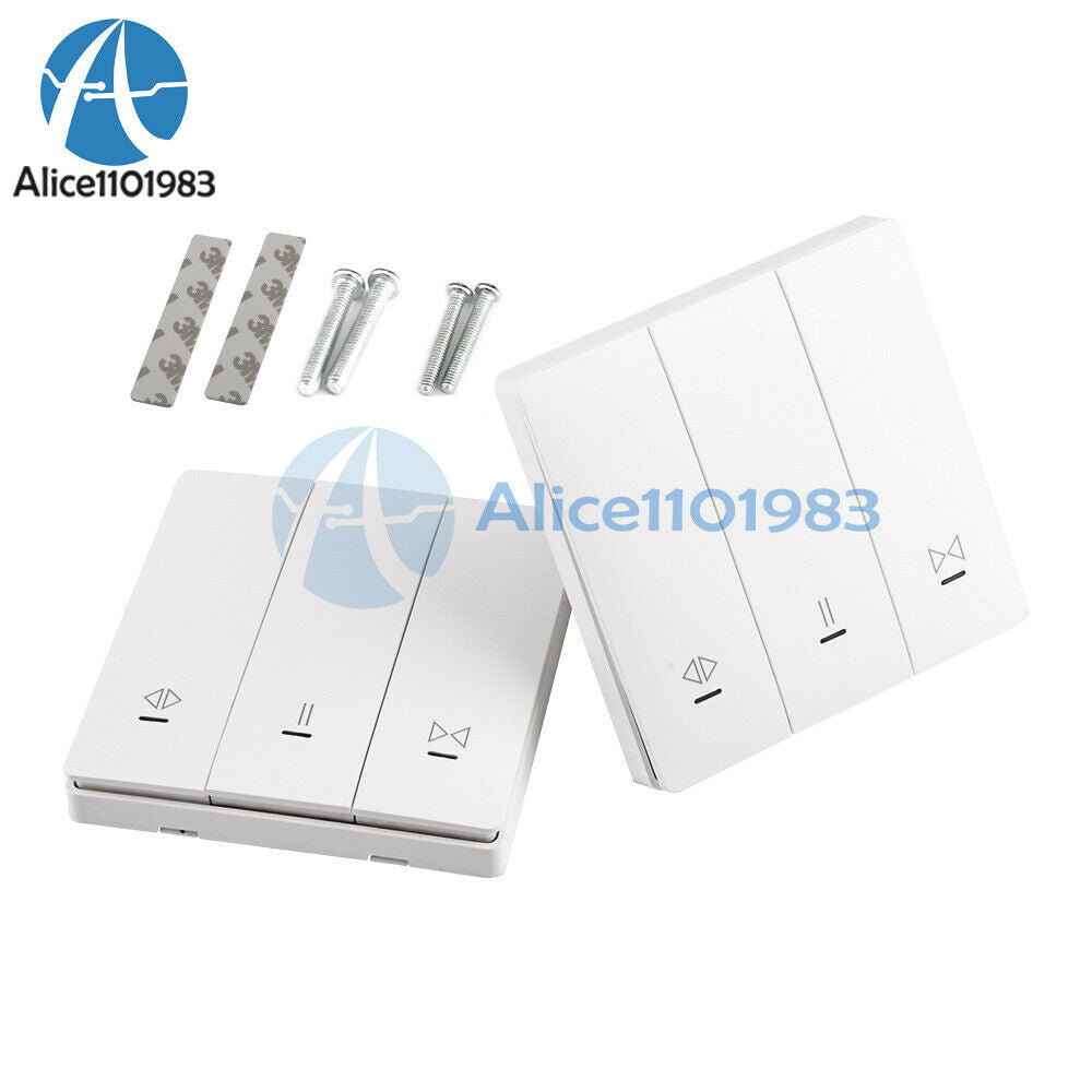 AC 85V-250V Smart Curtain Roller Shutter Motor Switch With Remote Control Panel