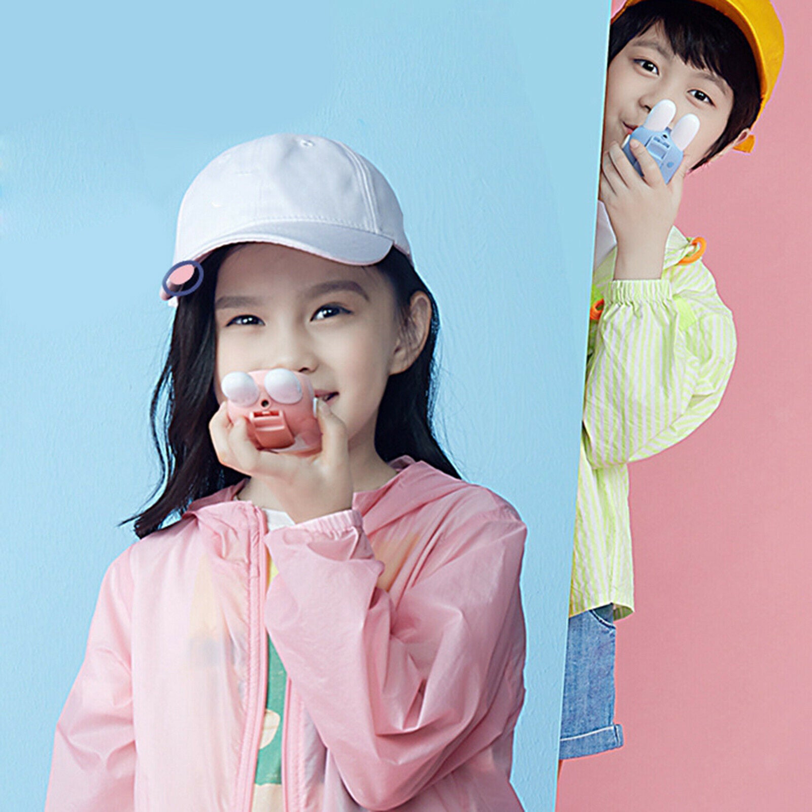 2Pcs Kid Toys Gifts Walkie Talkie 2-Way 3KM Long Range Wireless Radios Set