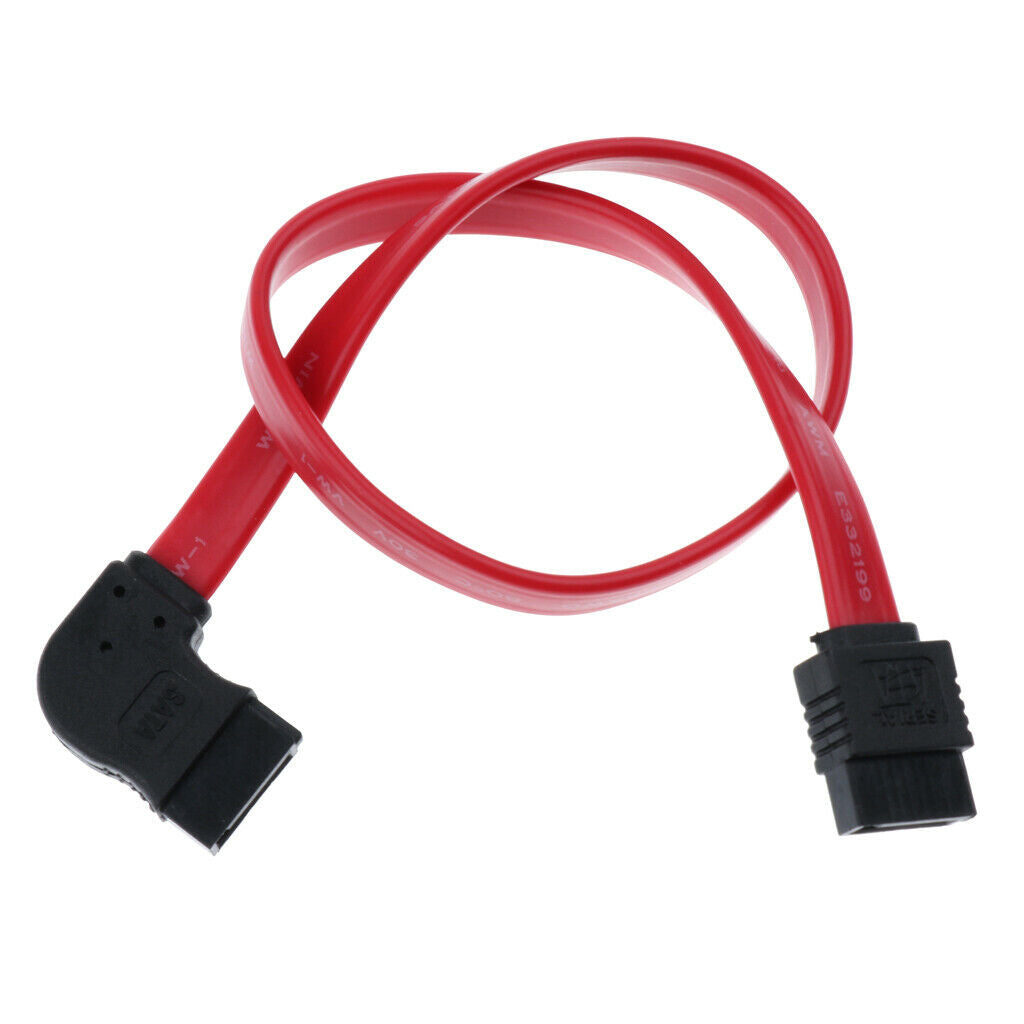 SATA 3 III Data Cable High 6Gbps 90 Degree Locking Clips 12''