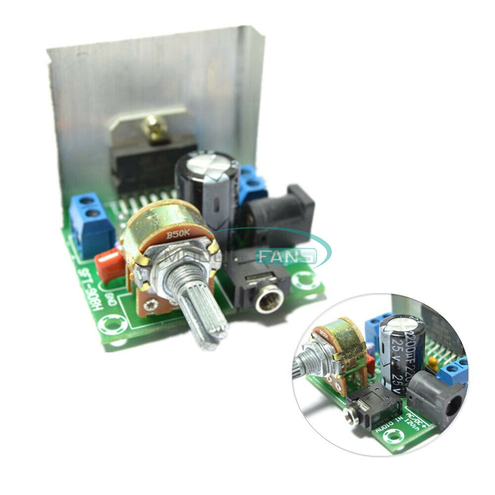 AC/DC 12V TDA7297 Version A 15W+15W Dual-Channel Amplifier Board Module