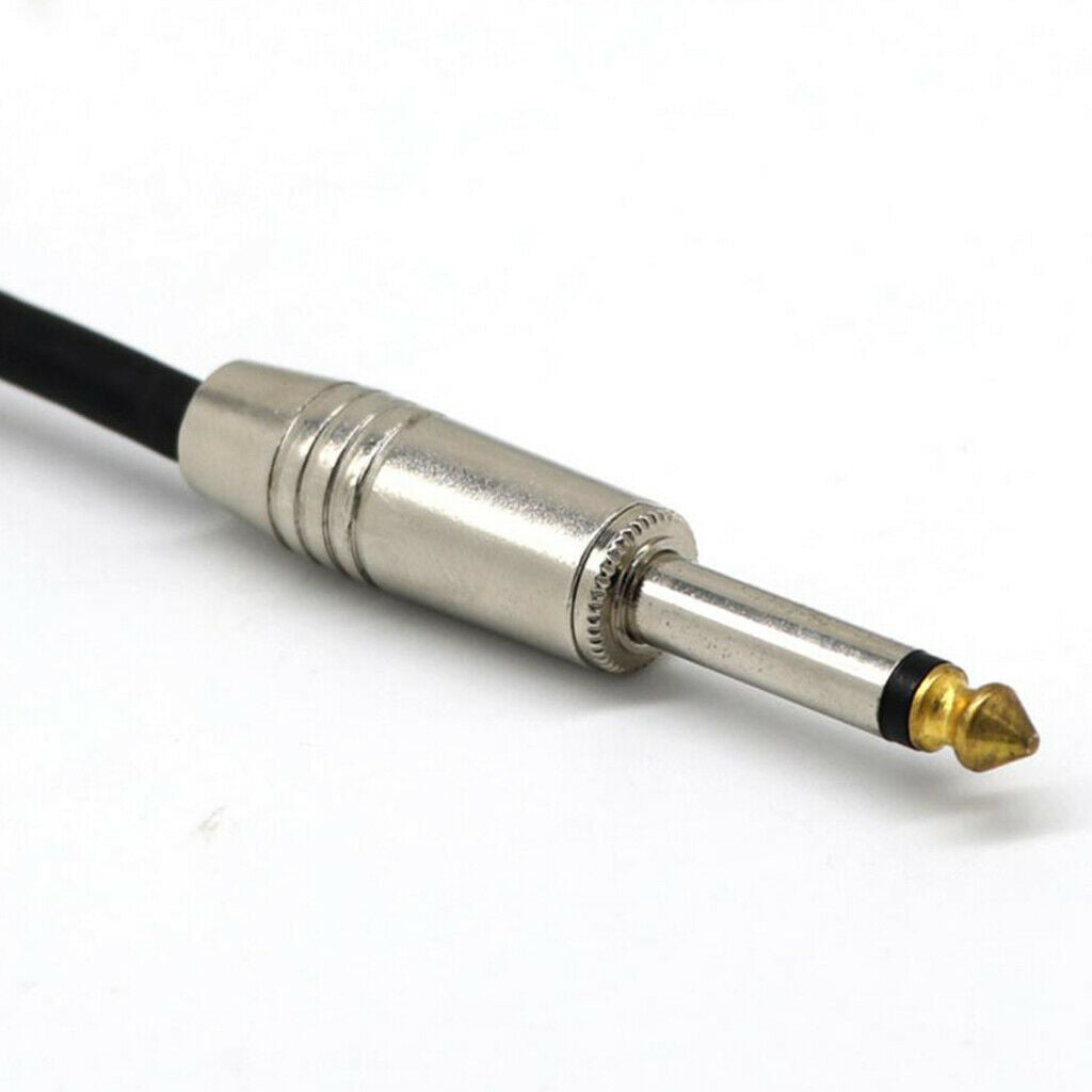 0.2m 6.35mm Jack Plug Male to 2× 6.5mm Mono Female Audio Y Splitter Cable