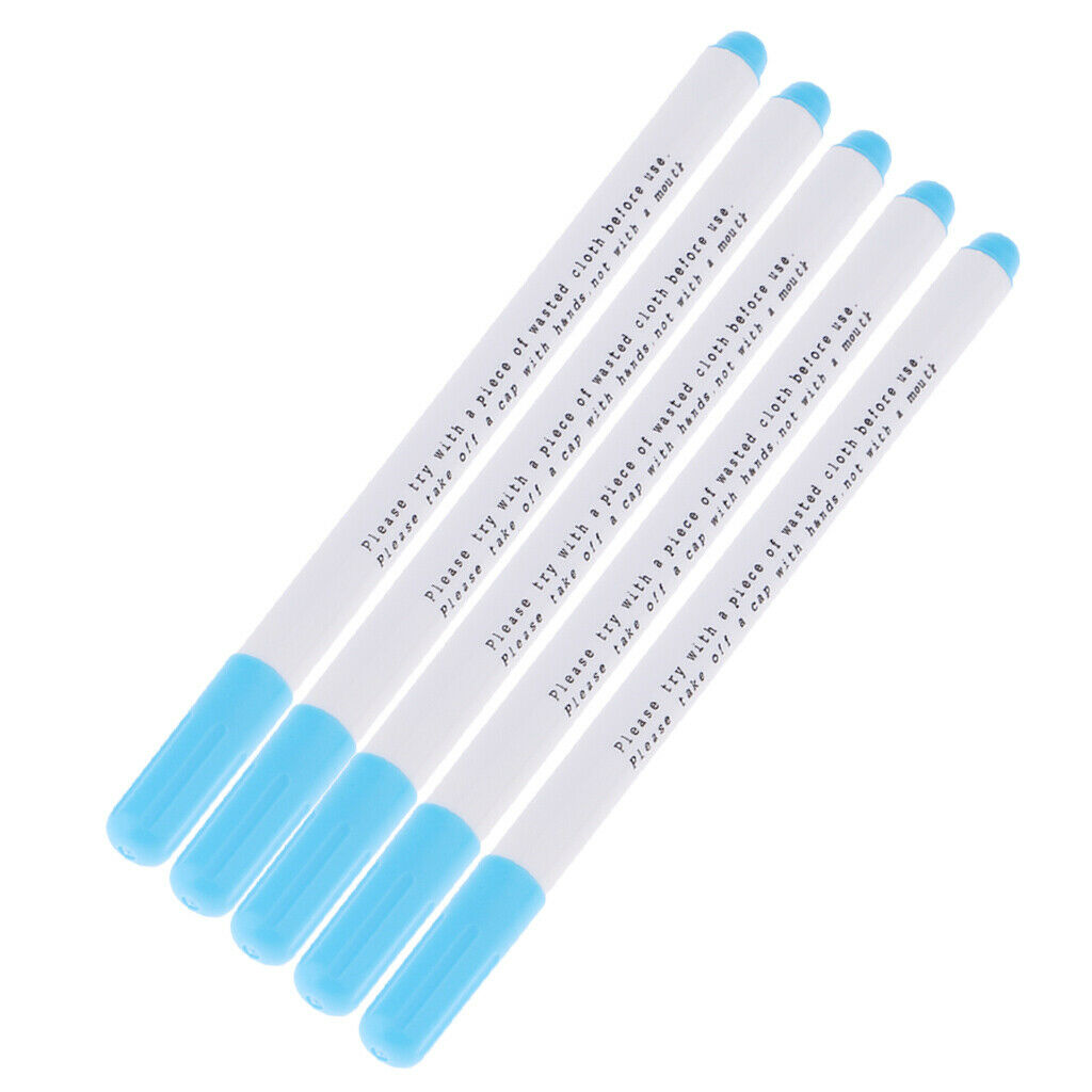 10pcs Blue Water Erasable Pen Water Soluble Pen