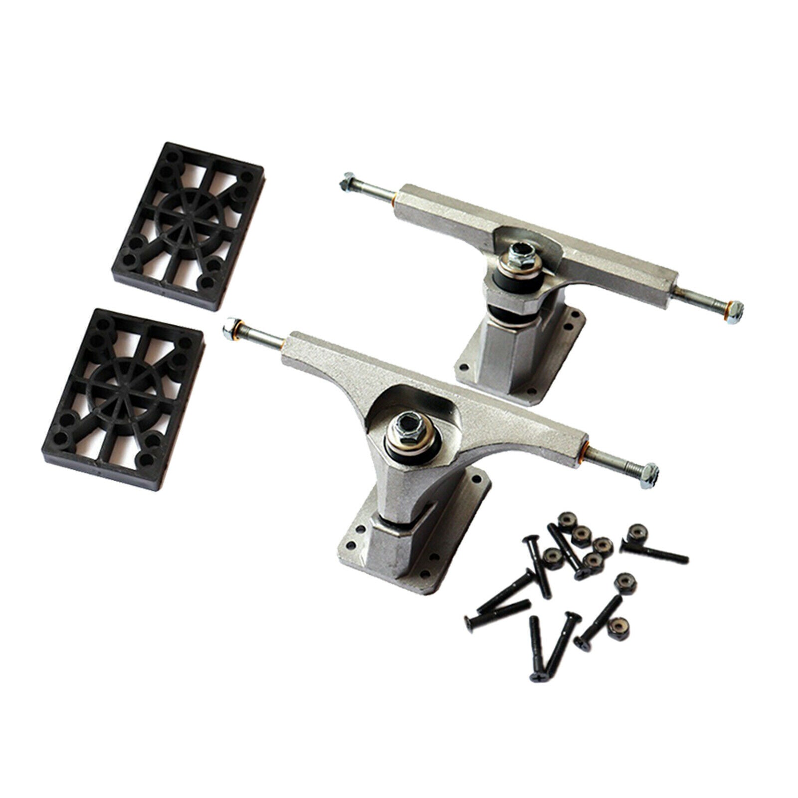 1 Pair of Universal Aluminum Skateboard Truck 6.25 Inch Truck 158mm Climb Pads