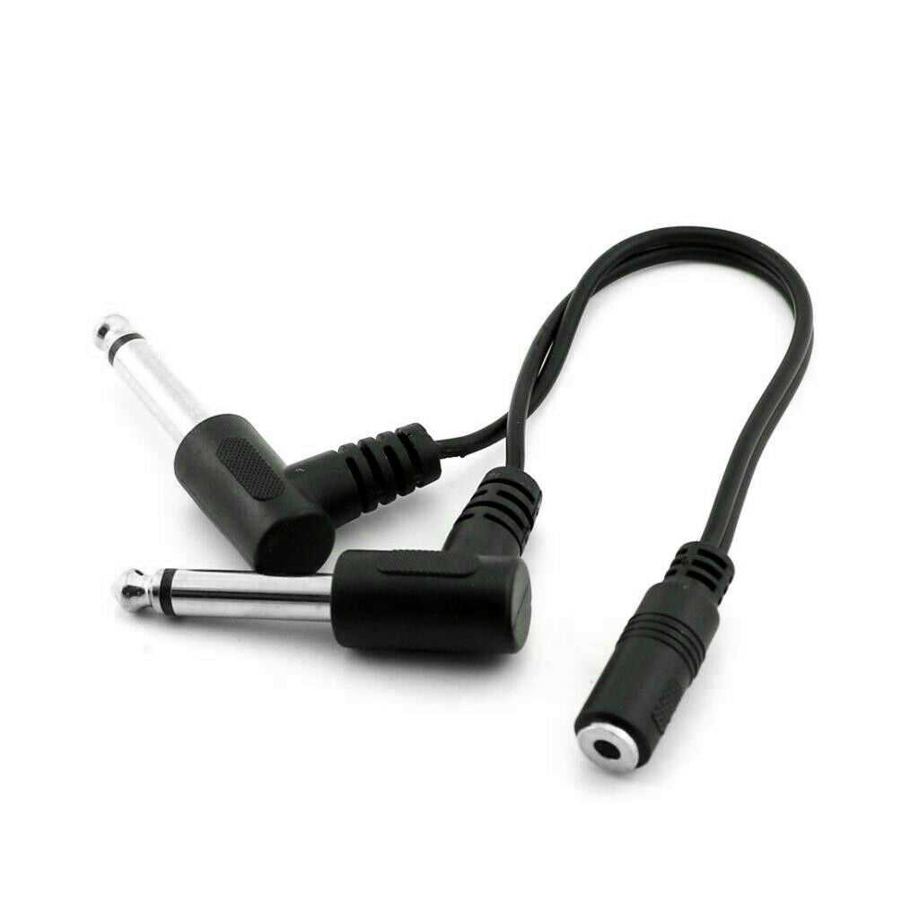 3 . 5mm  ( Mini )  1 / 8 "  Stereo   Female   to   2x   6 . 35mm   1 / 4 "  Mono