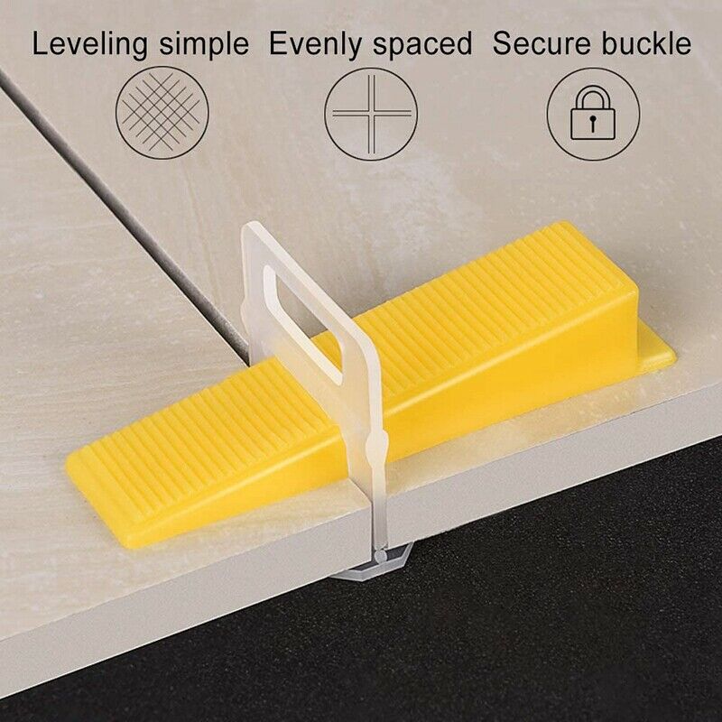 400Pcs Tile Leveling System Clips 1.5mm DIY Tiles Leveler Sps Tile Leveling SyX2