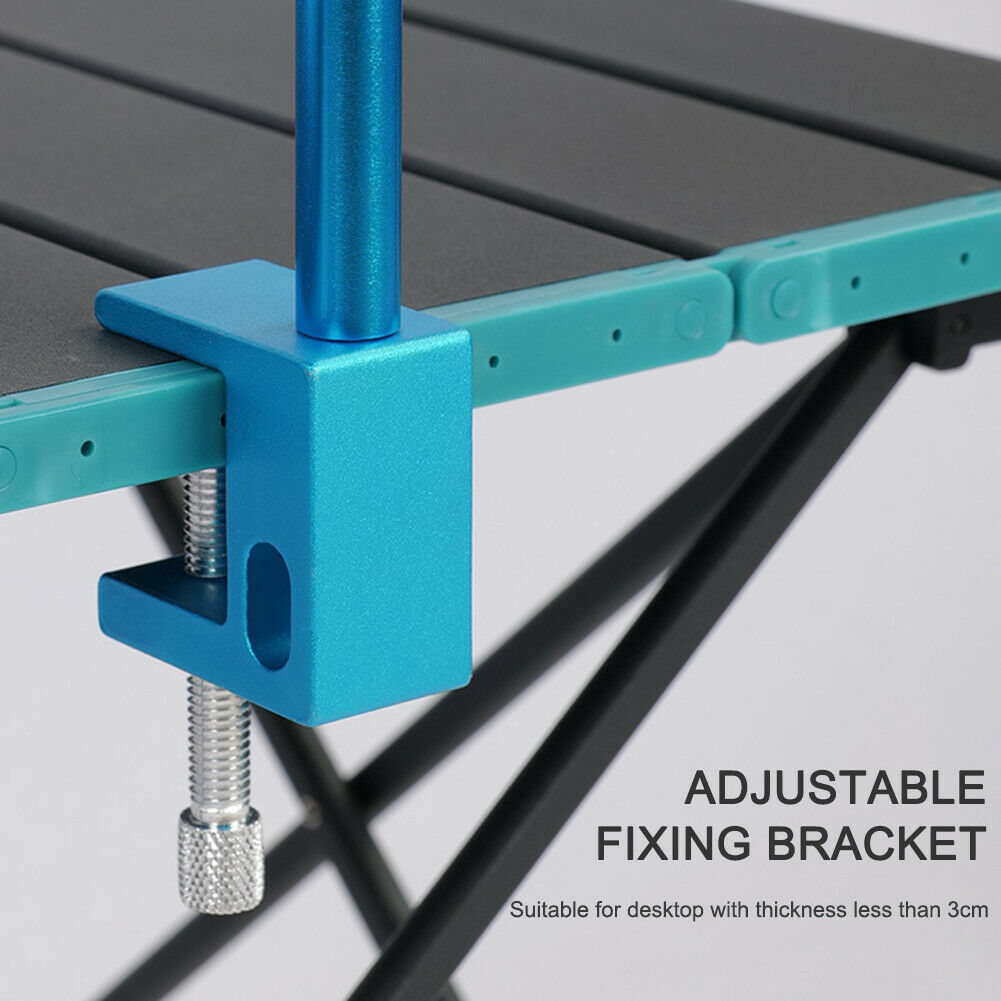 Portable Camping Pole Lamp Stand Folding Picnic Hanger Light Bracket Holder