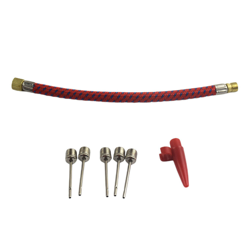 16cm Pump Extension Hose Schrader Valve Sport Ball Needle Airbed Pumping Adapter