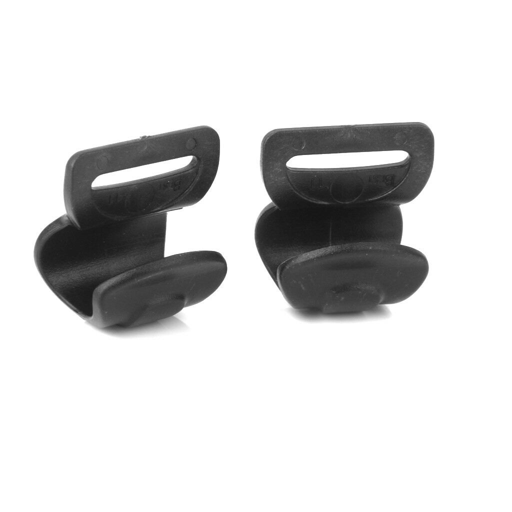 Black Universal Awning Tarp C Clips for 10mm - 13mm Tent Poles (Pack of 10)