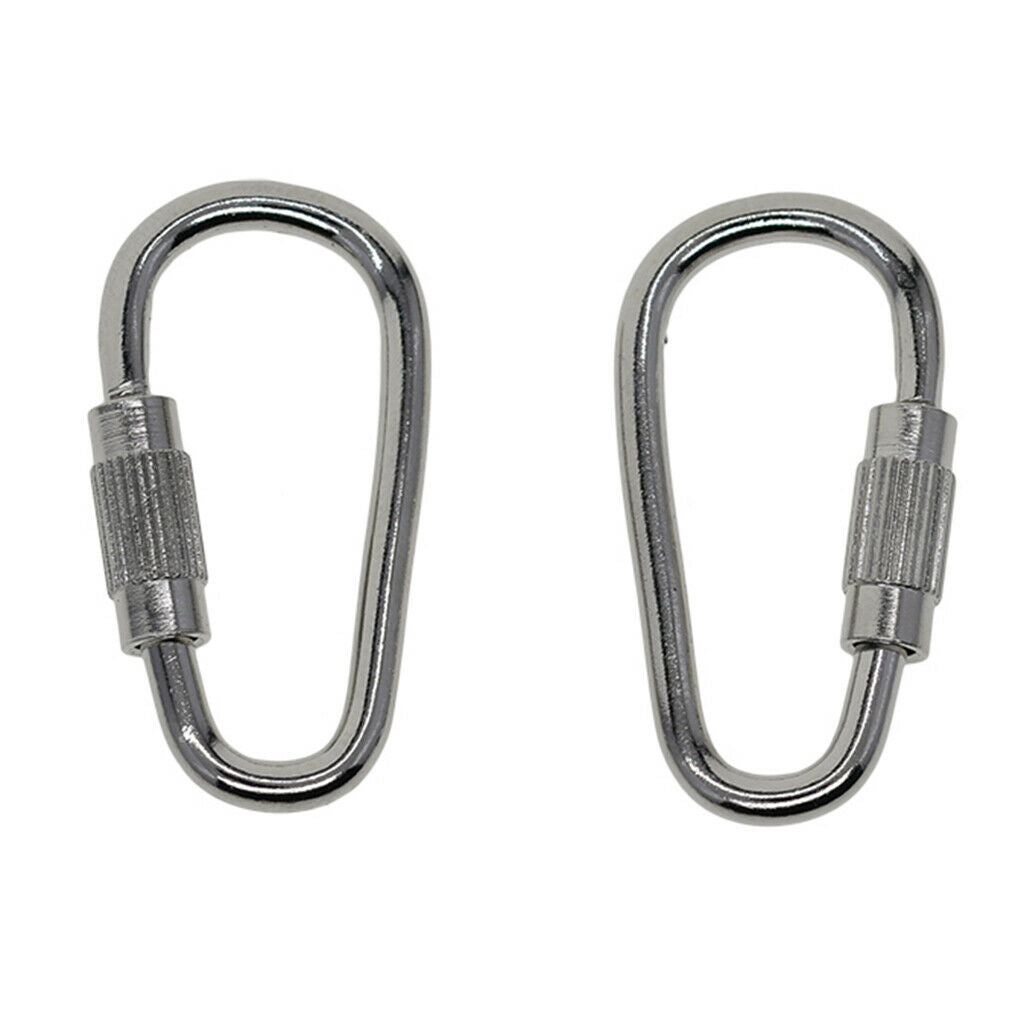 50x small steel carabiner screw carabiner carabiner carabiner clips for