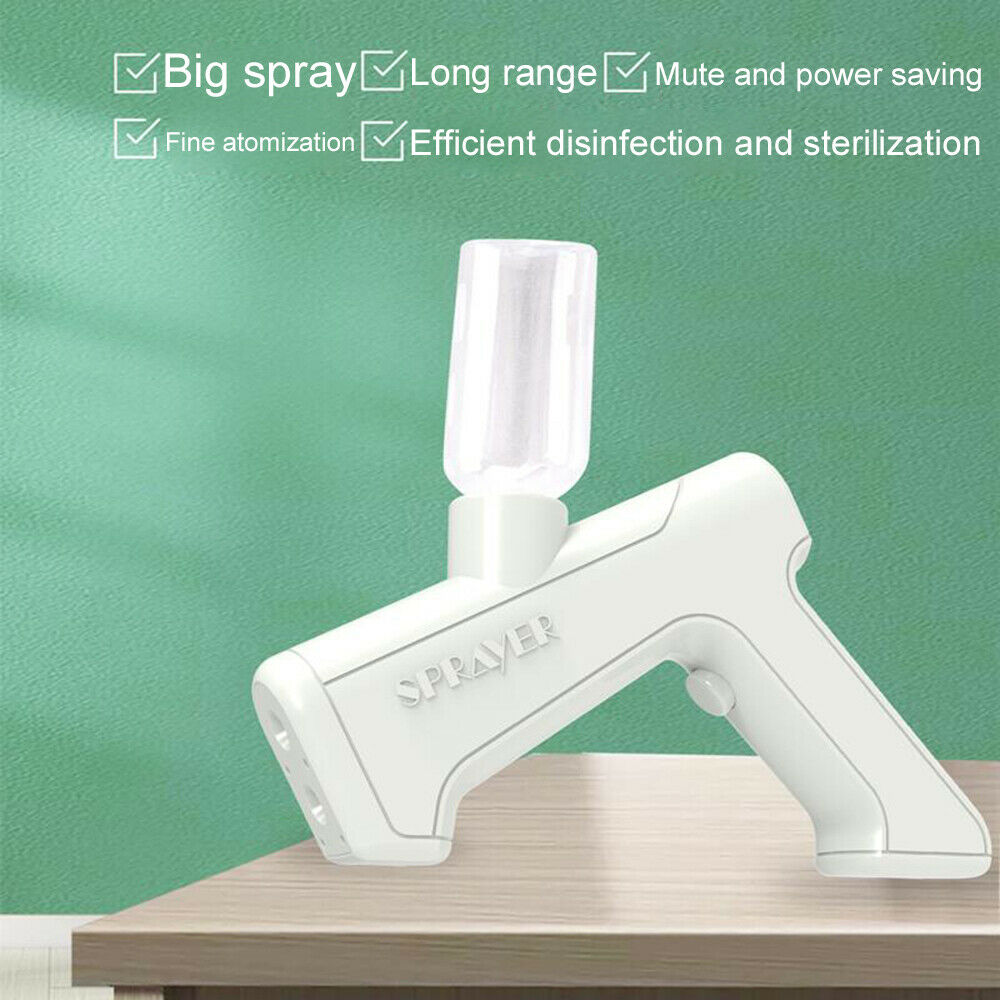 Electric Sprayer Gun Blue Light Nano Atomizing Disinfection Sanitizer Fogger New