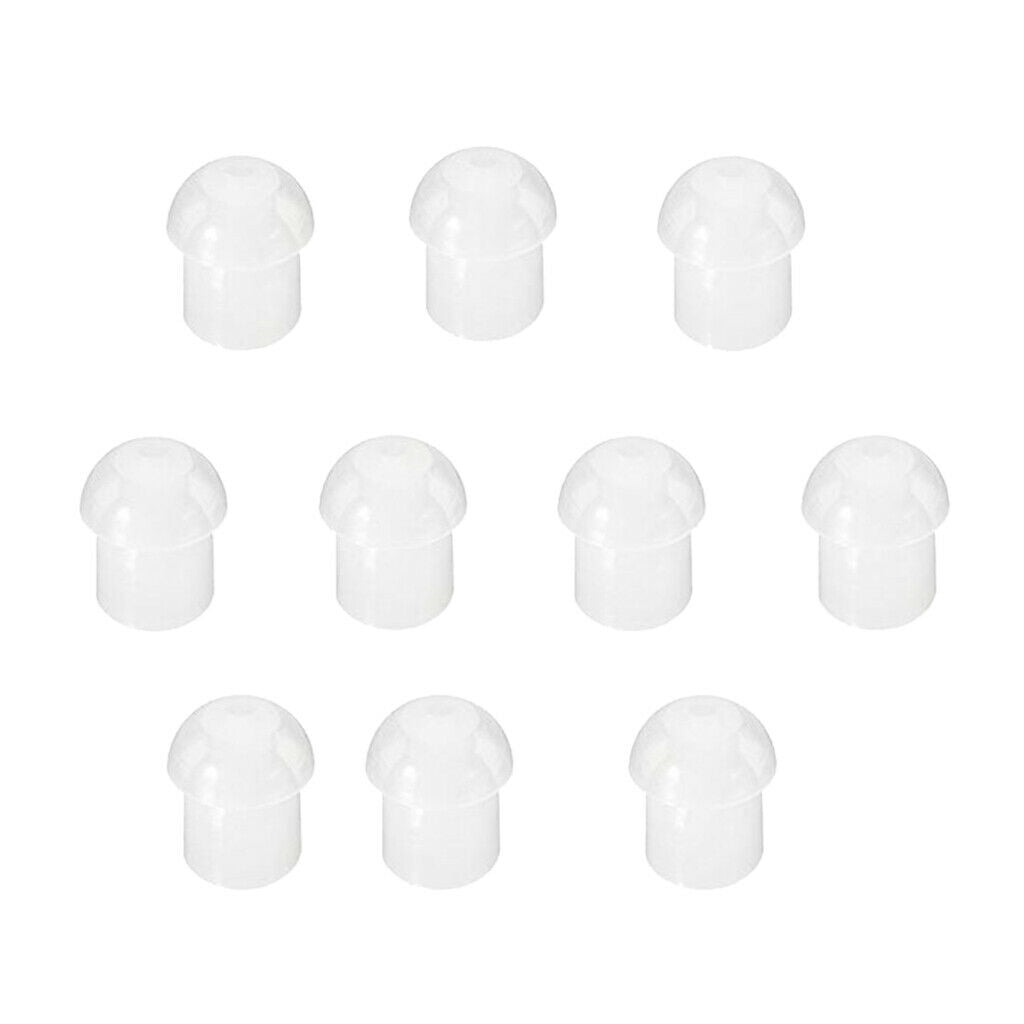 10 Pack of Replacement Rubber Mushroom Style Radio Eartips Earbud Tips for