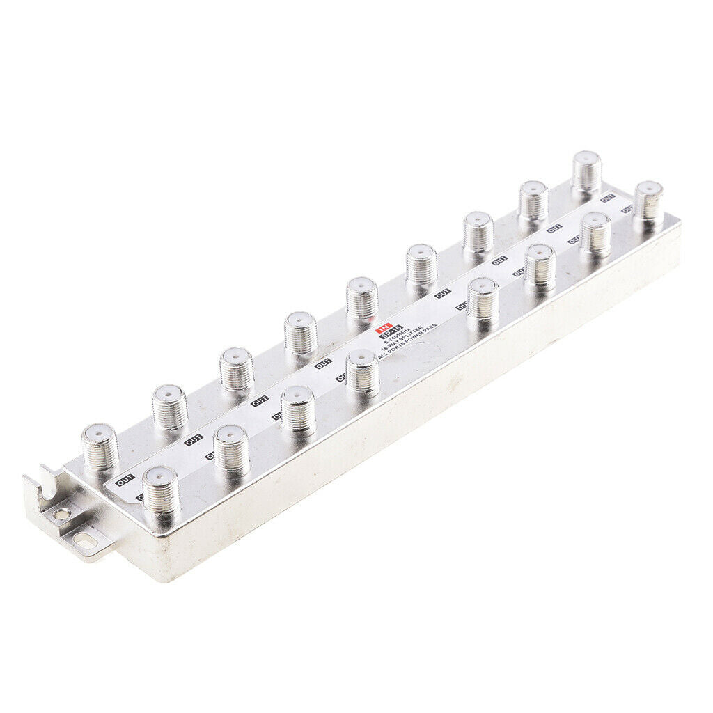 Durable 16-Way Splitter Coaxial Antenna RF Satellite Cable TV Signal