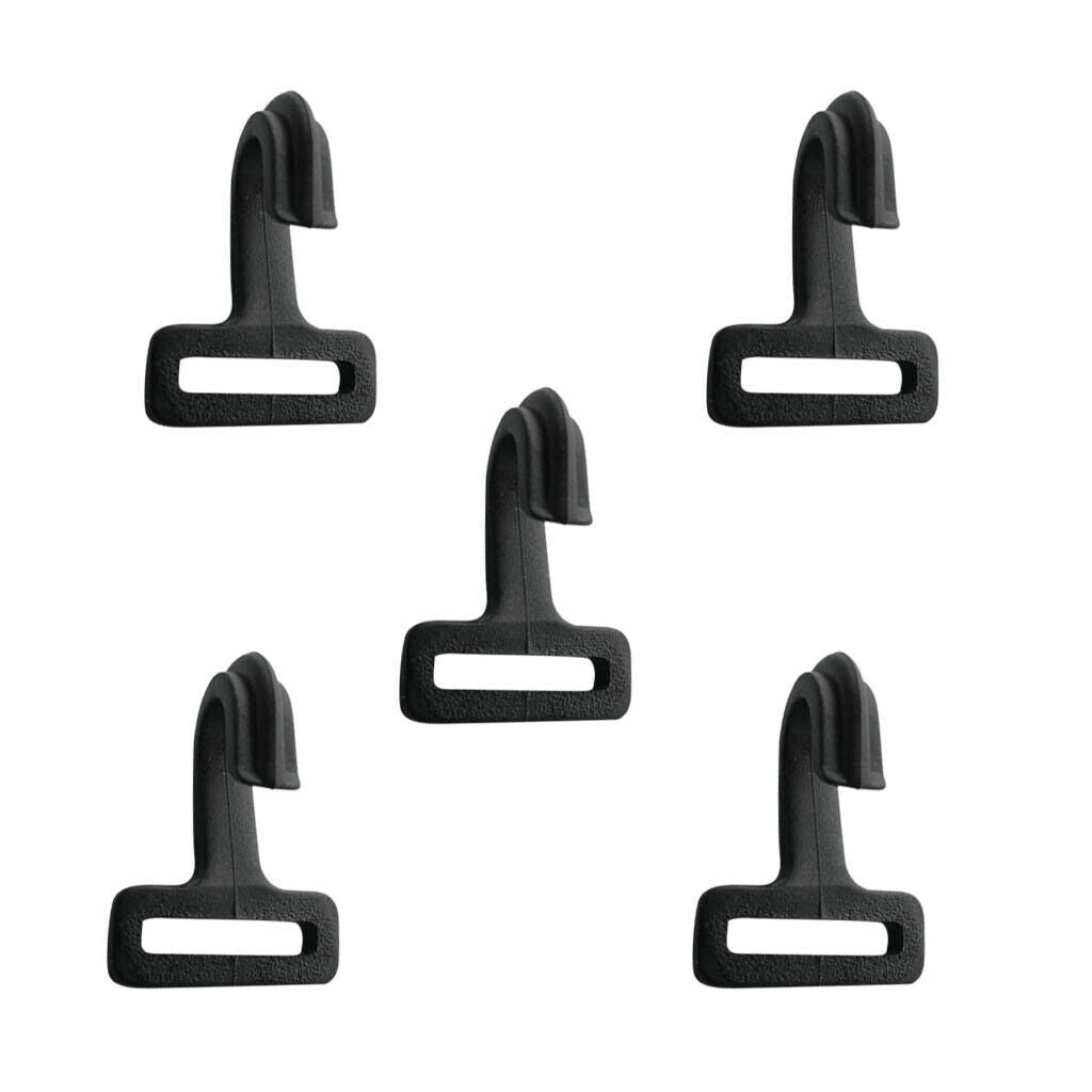 5x Camping Awning Hook Caravan Hanger for 0.78'' Strap Tent Tarp Fixed Buckle