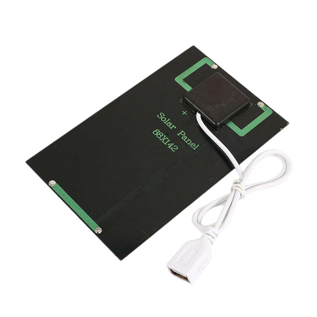 Outdoor Portable 2W 5V Solar Panel Power Bank USB Charger