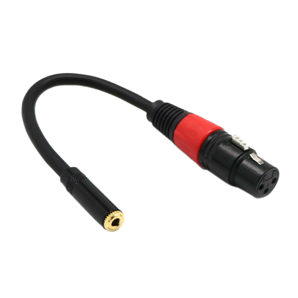3.5mm (Mini) 1/8" Stereo Female to XLR Female Microphone Cable Cord