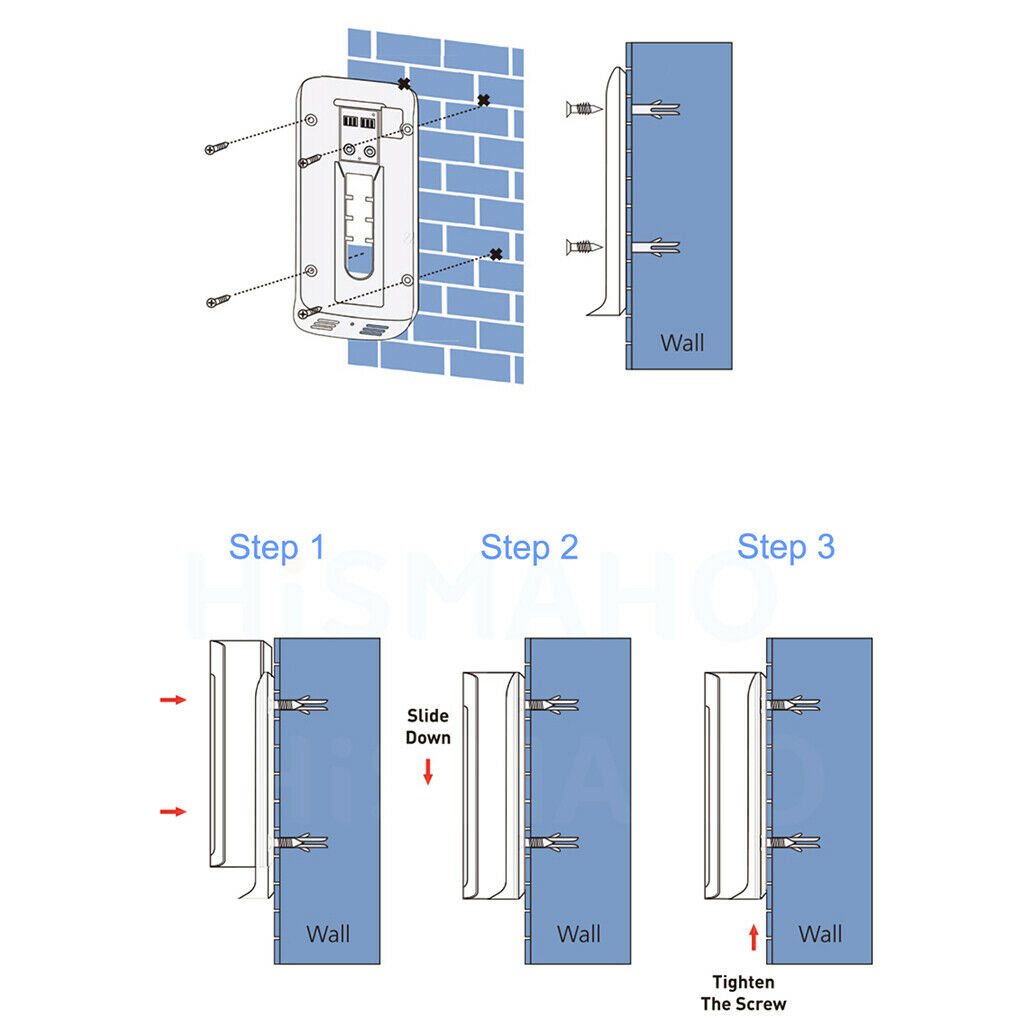 Video Doorbell Camera Wireless WiFi Security Phone Bell Intercom 720P HD