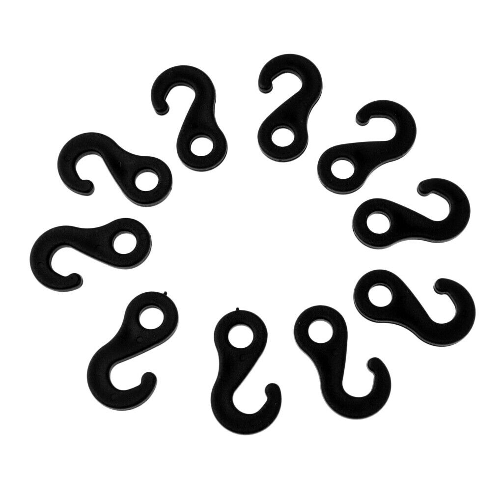 10 pieces bungee cord hook elastic cord carabiner shock cord snap ends