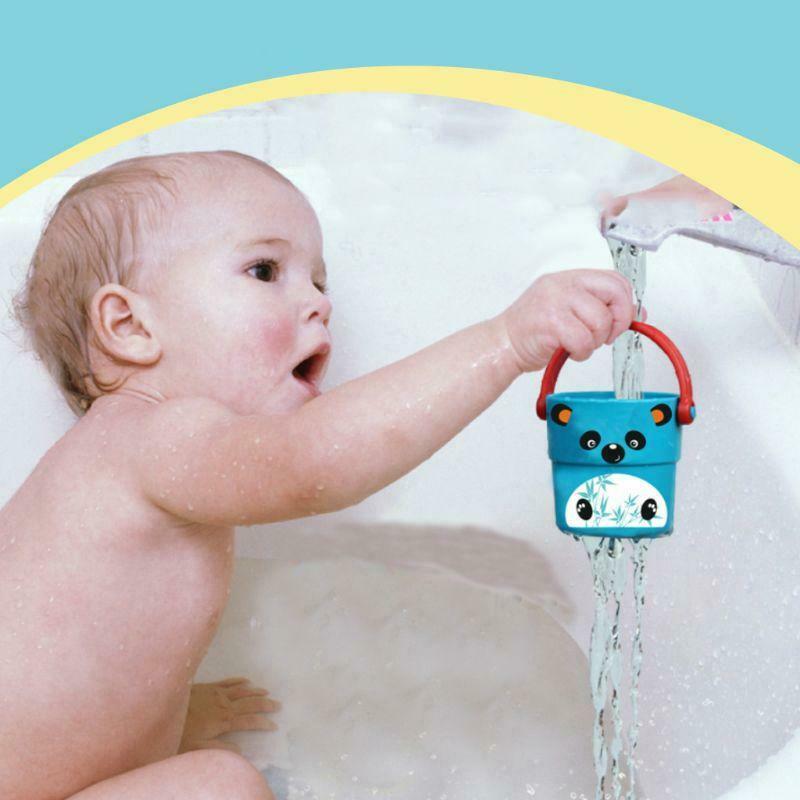 Children Baby Shower Toys Pouring Cup Flow Style Bucket Water Spray Cute Cartoon