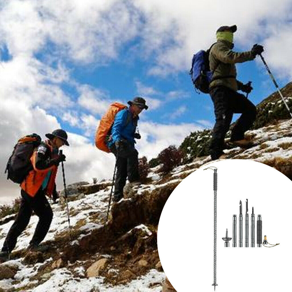 Adjustable Trekking Poles Aluminum Walking/Hiking Stick Alpenstock