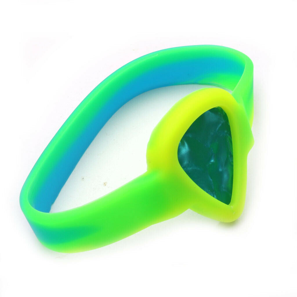 Portable Rubber Picks Bracelet With Guitar Choice For Guitar Parts