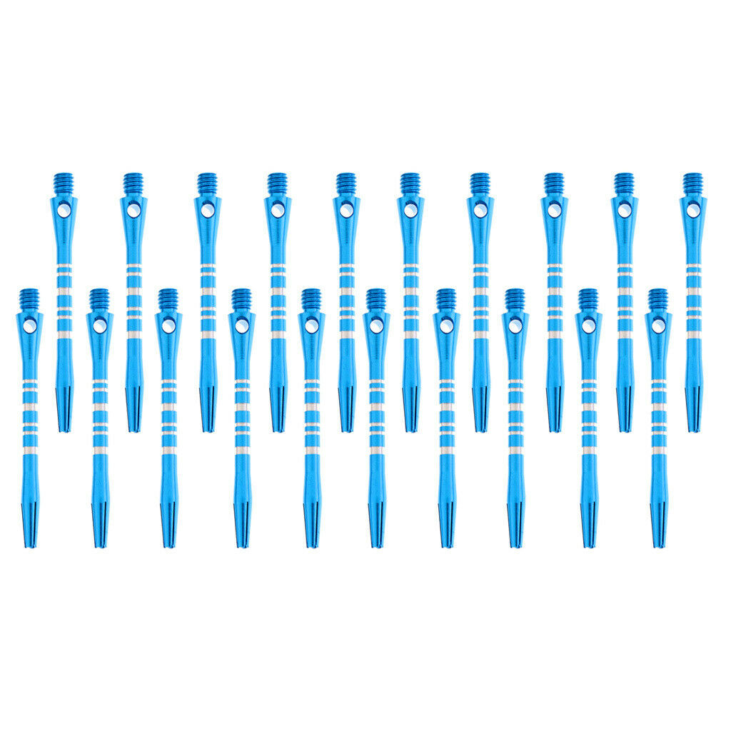 (Set of 20) 52mm Standard Thread Sticks Steel Soft Tip Blue