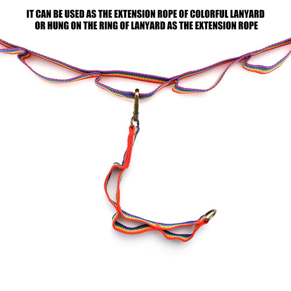 Outdoor Camp Hiking Multipurpose Colorful Tent Hanging Lanyard with Buckle @