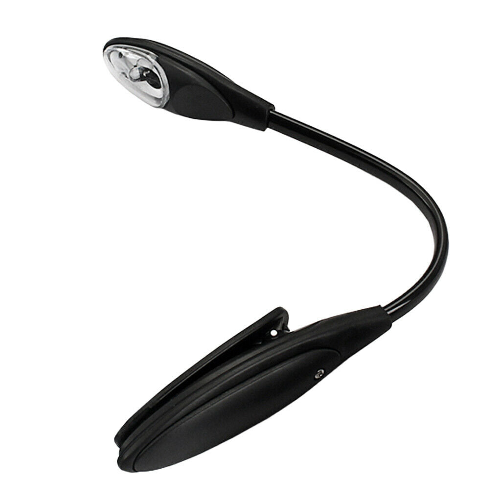 Black Rechargeable Music Stand Lamp Perfect For Bookworms, Kids&Music Player