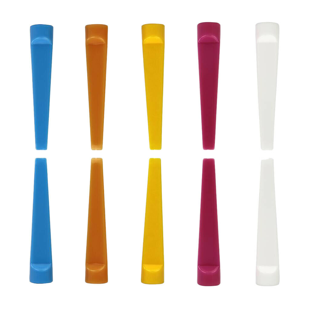 10 Count Durable Plastic Wedge Golf Tees 74mm Random Color Golfer Training