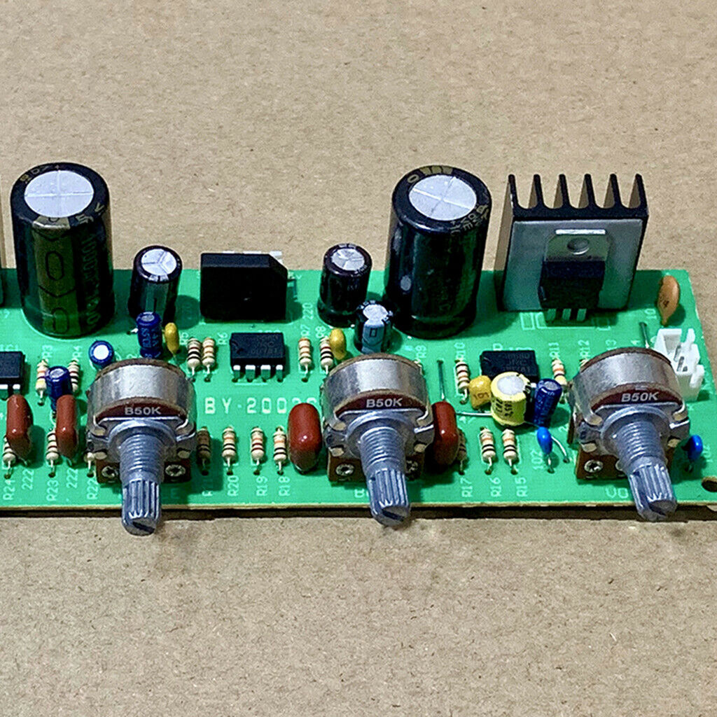 Preamp Volume Control Board With Four Buttons For Highs, Lows,
