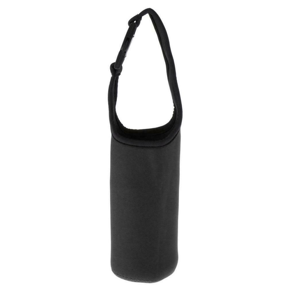 Water Bottle Tumbler Carrier Bag Cover Holder Protective Pouch Black