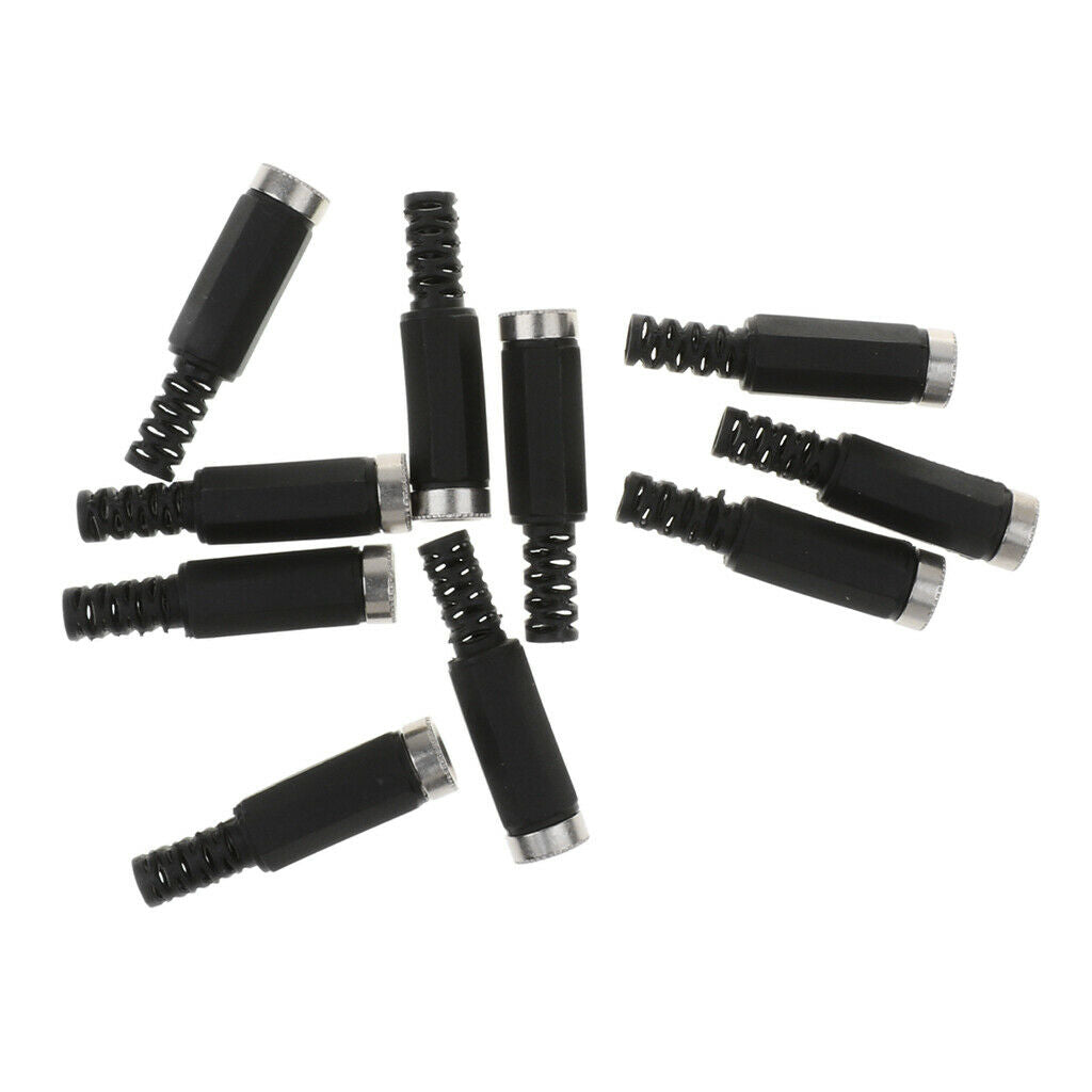 10Piece 5.5x2.5mm DC 5525 Power   Socket Female Connector Adapter Black