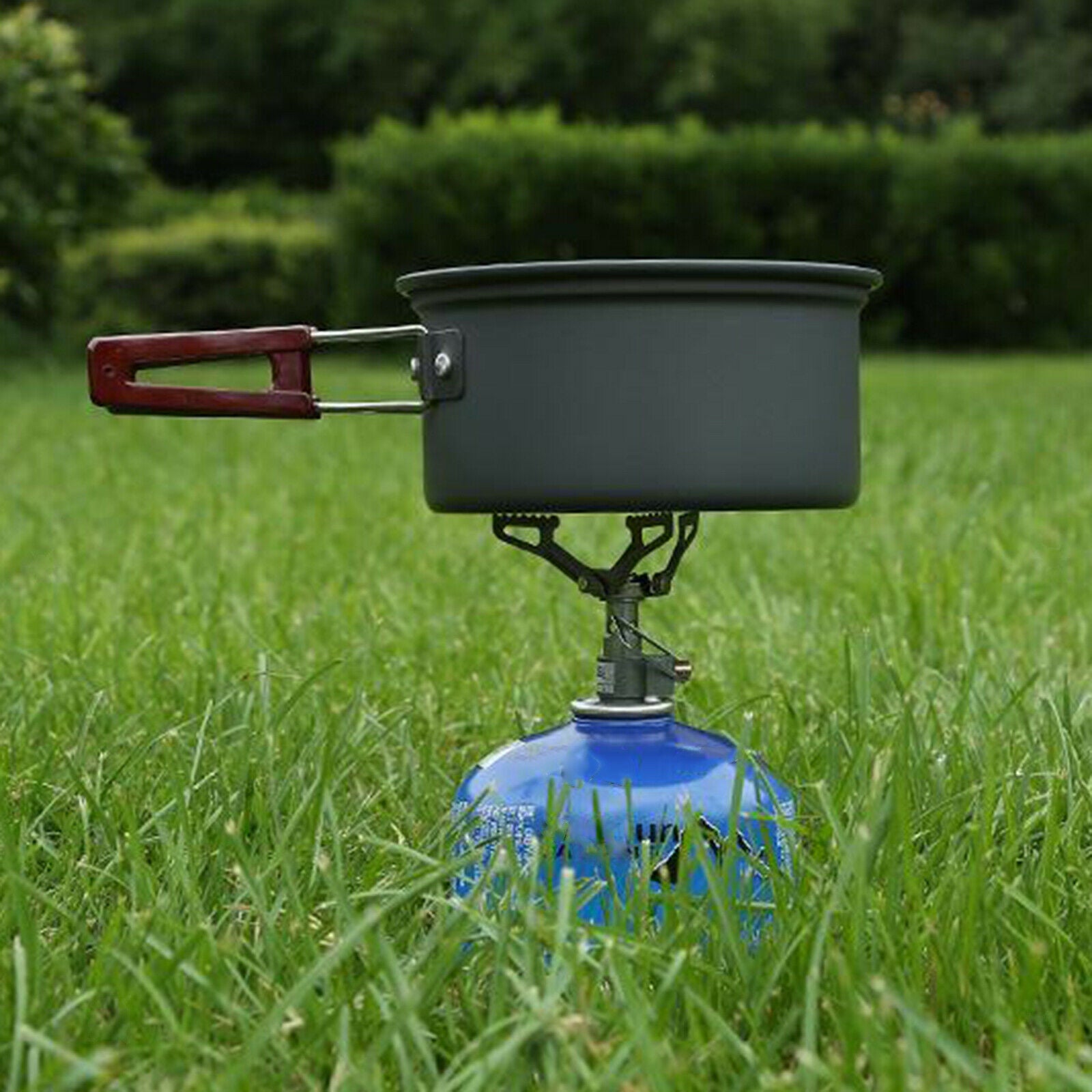 Mini Gas Burner Ultralight Camping Hiking Folding Propane Canister