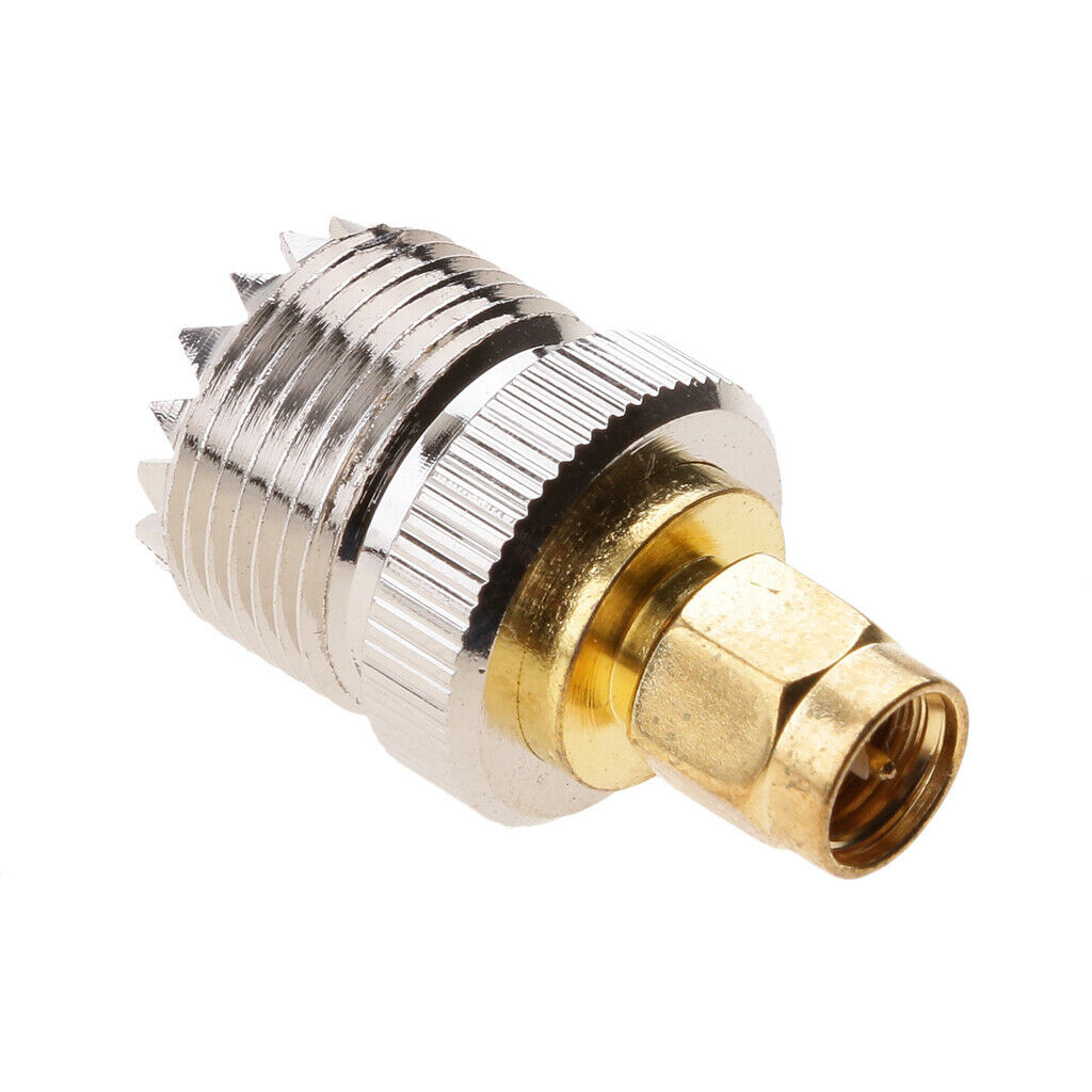 SO239 UHF Female Socket to SMA Male Plug Antenna RF Adapter