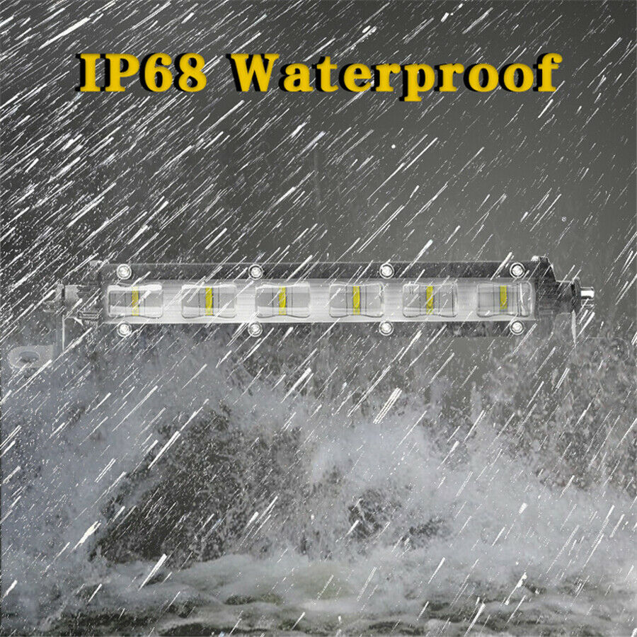 -XN7"inch LED 60W Single Row Car SUV Off Road LED Work Light Bar 6D Flood Beam