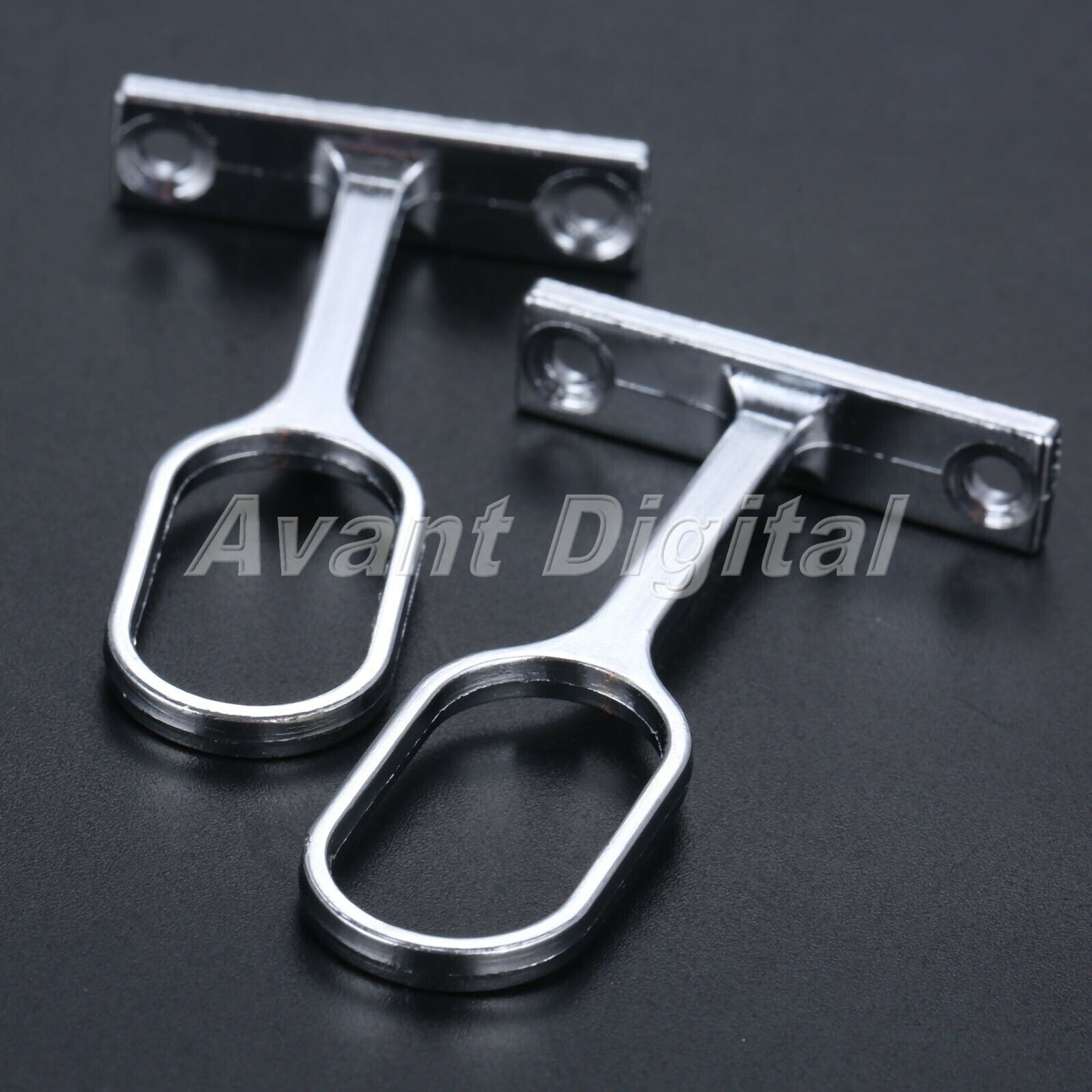 16mm Tube Dia Wardrobe Rod Rail End Alloy Bathroom Towel Brackets Support Set