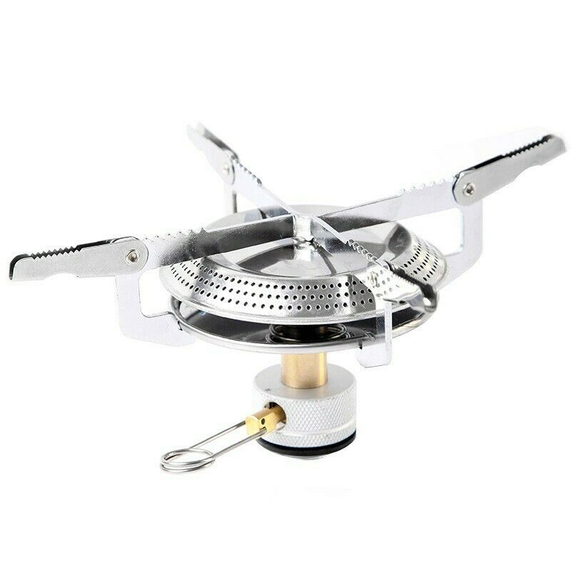 Mini Camping Picnic BBQ Gas Stove Furnace Butane Burner Cookware
