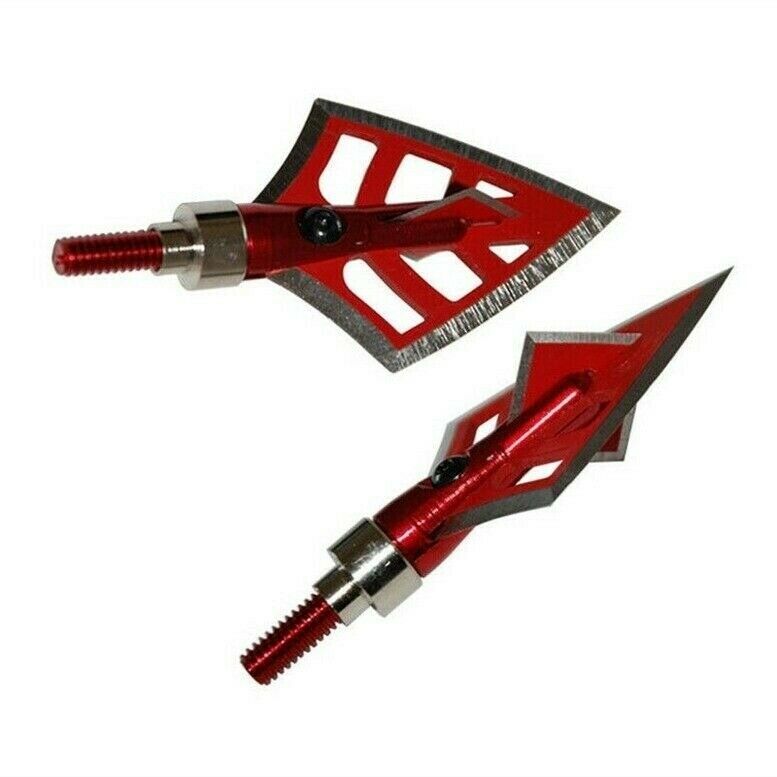 12pcs 100/125 grain Arrow Head Hunting Broadhead Tip Point Archery Recurve Bow s