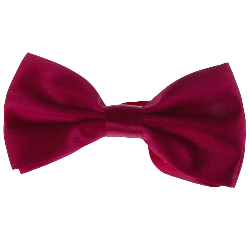 Tuxedo Bow Tie Bowtie Necktie for Men - Wine Red