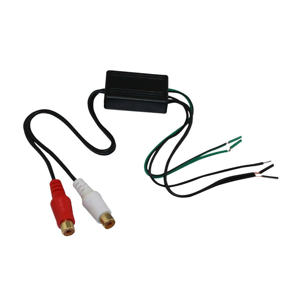Prettyia   Car   Audio   Speaker   Wire   to   2RCA   Line   Output   Converter