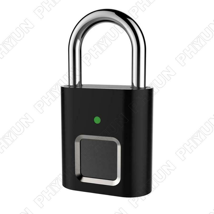 1x Mini Smart Fingerprint Padlock USB Rechargeable Keyless Fingerprint Lock L34