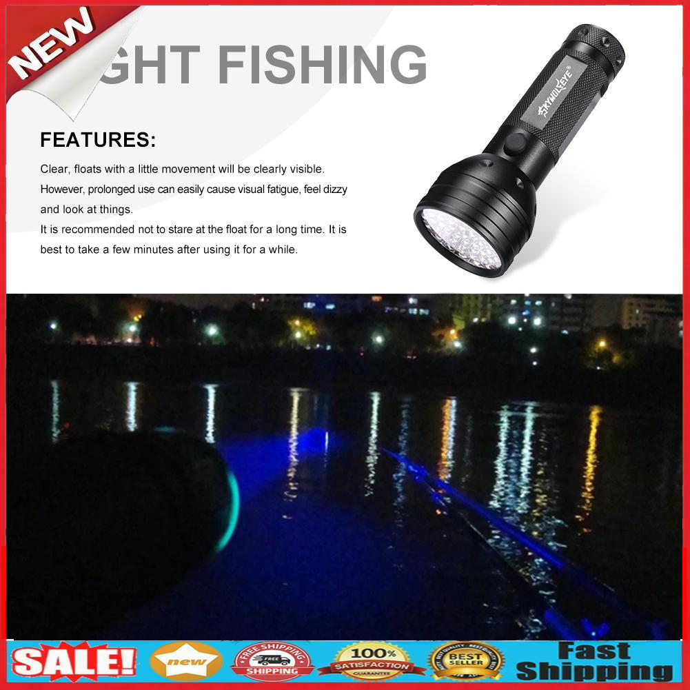 395UV Light 51 LED Flashlight Violet Torch Focus Lamp Banknotes Detector @