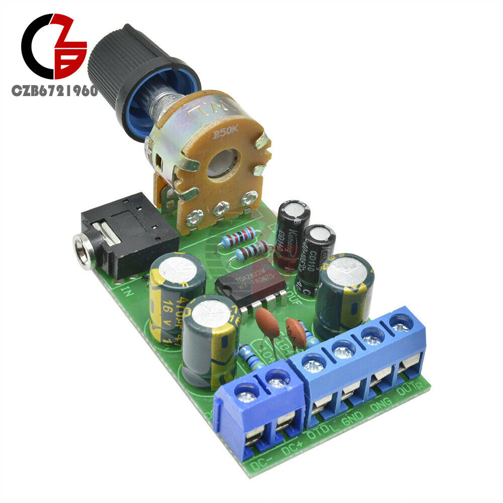 Portable DC 1.8-12V TDA2822M Amplifier 2.0 Channel Stereo Audio Amp Board Module