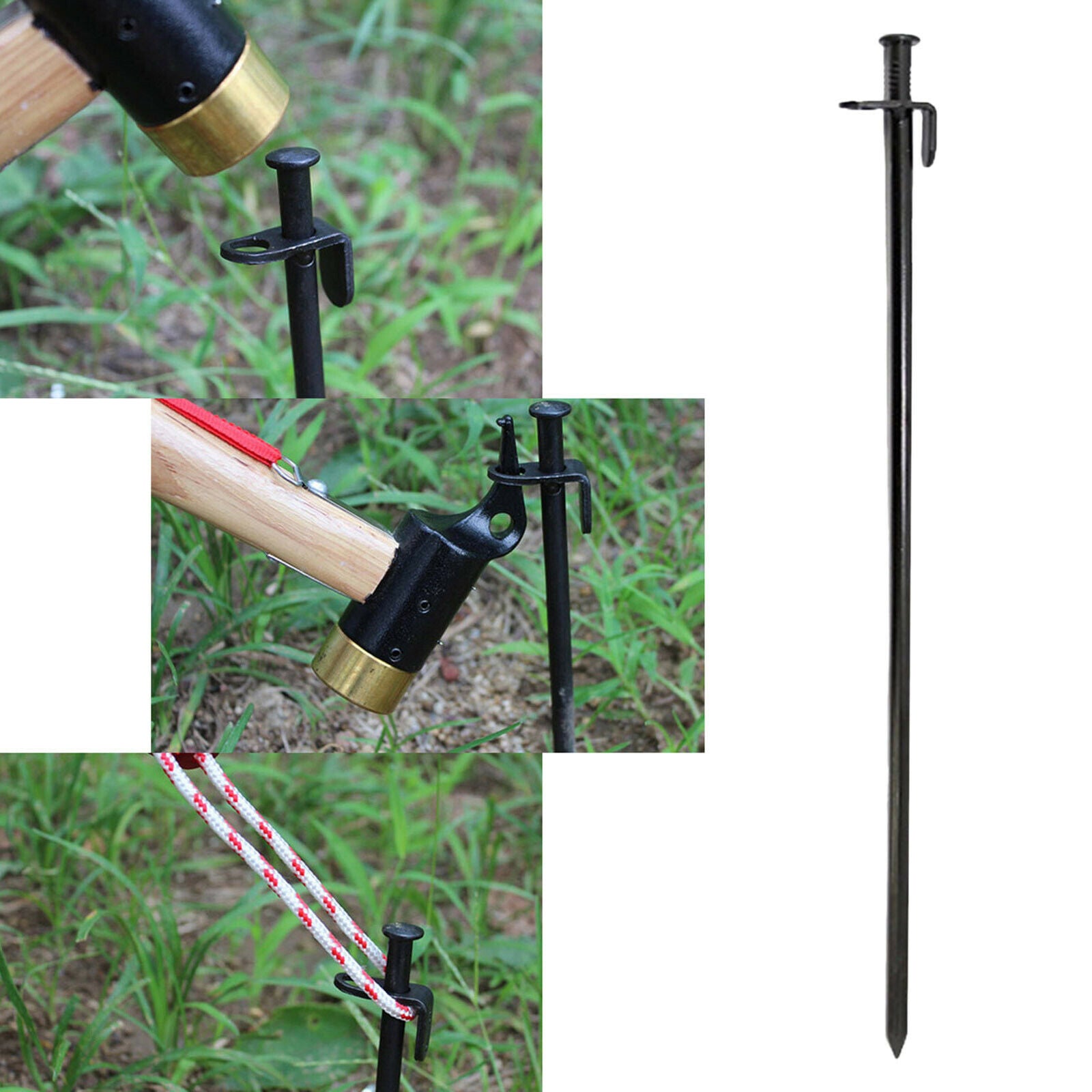 Tent Stake Hiking Mallet Unbreakable Inflexible Tent Pegs Canopy Anchor
