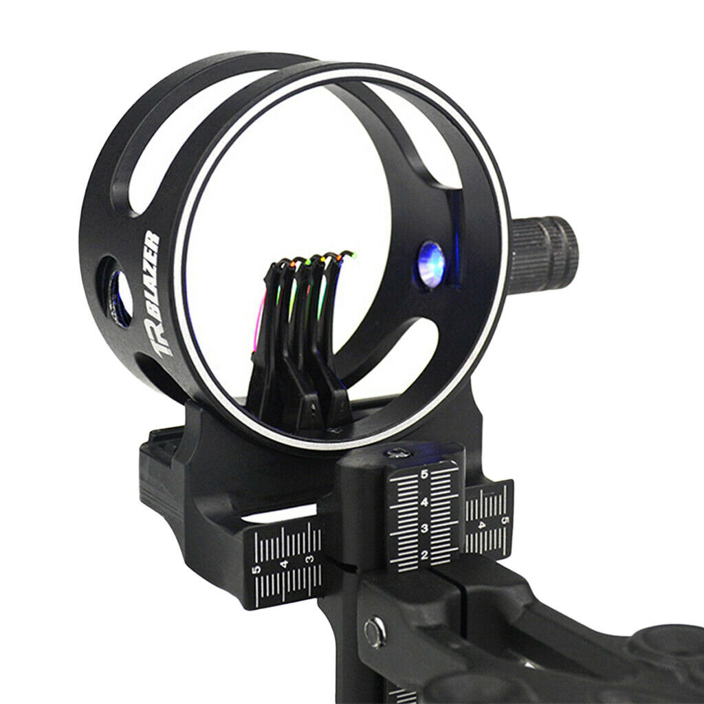 Aluminum Alloy Machined 5 Pin .019'' Compound Bow Sight for Right Left Hand