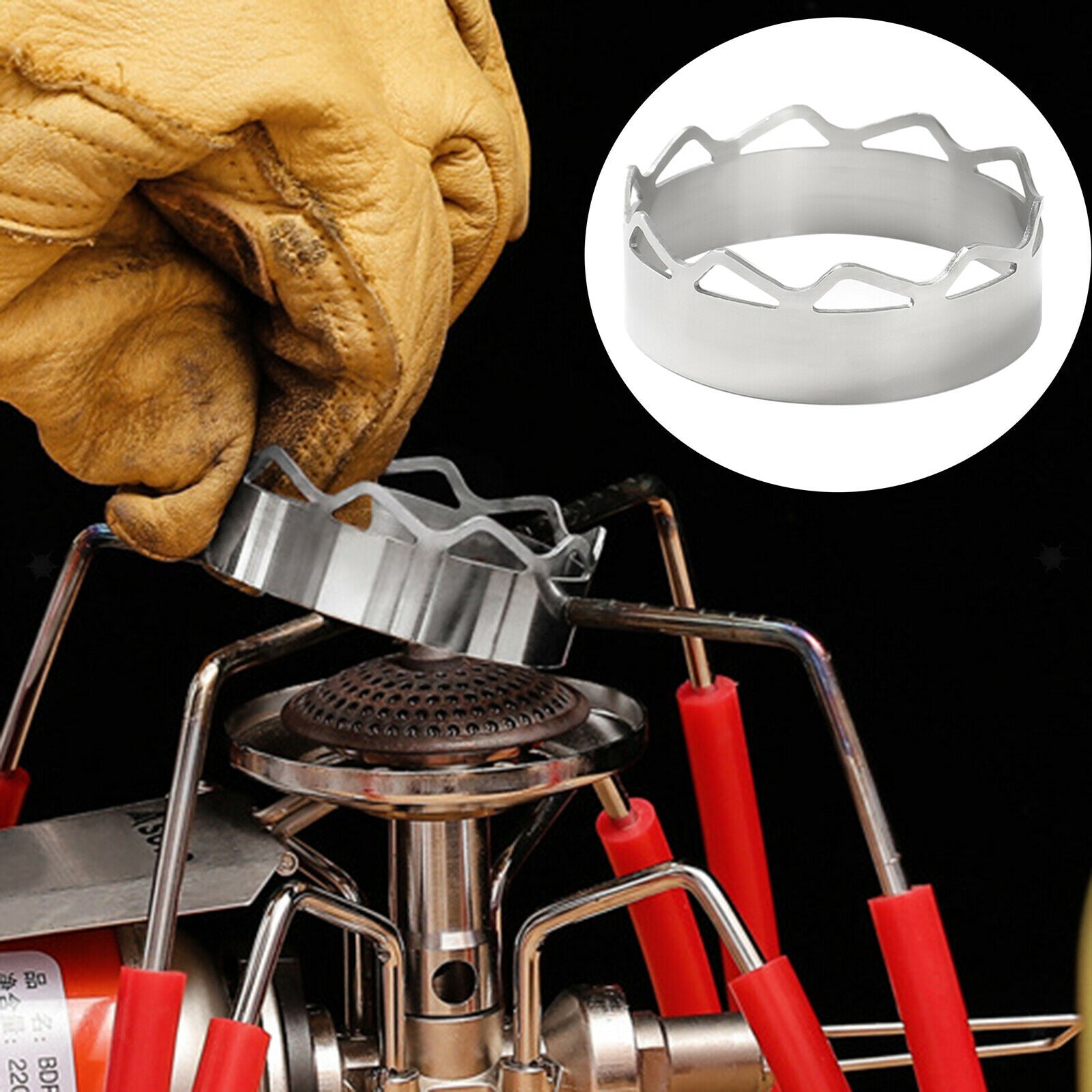 1Pc Universal Gas Stove Cover Energy Saving Cover Gather Fire Windproof Disk